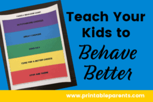 Help Your Children Manage Behavior with a Simple Tool | Free Printable