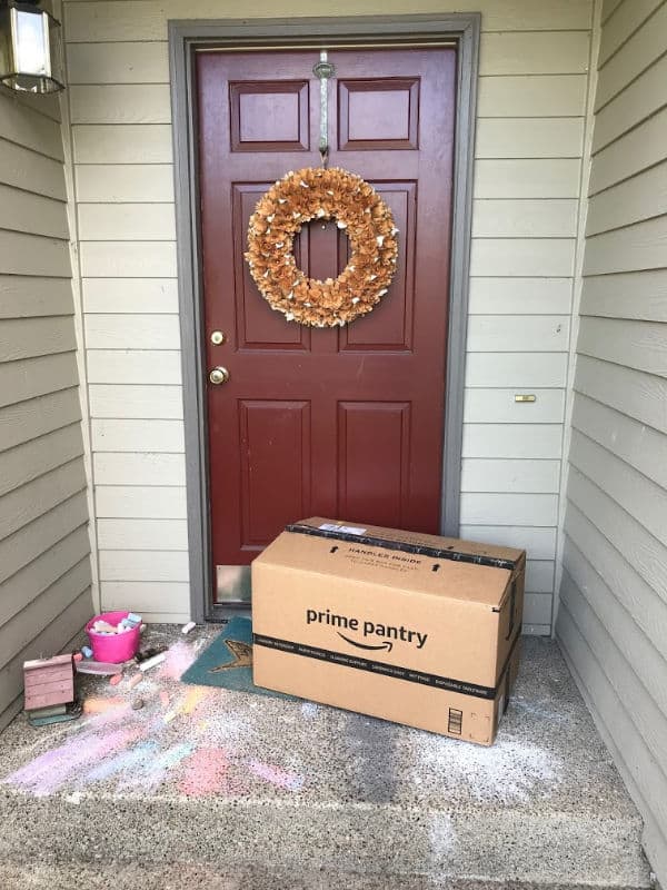 Front-door-with-amazon-prime-pantry-box-save-money-and-time