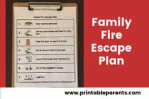 Fire Escape Plan for Kids – free printable plan