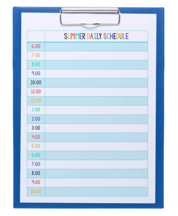 summer-daily-schedule-printable-on-blue-clipboard