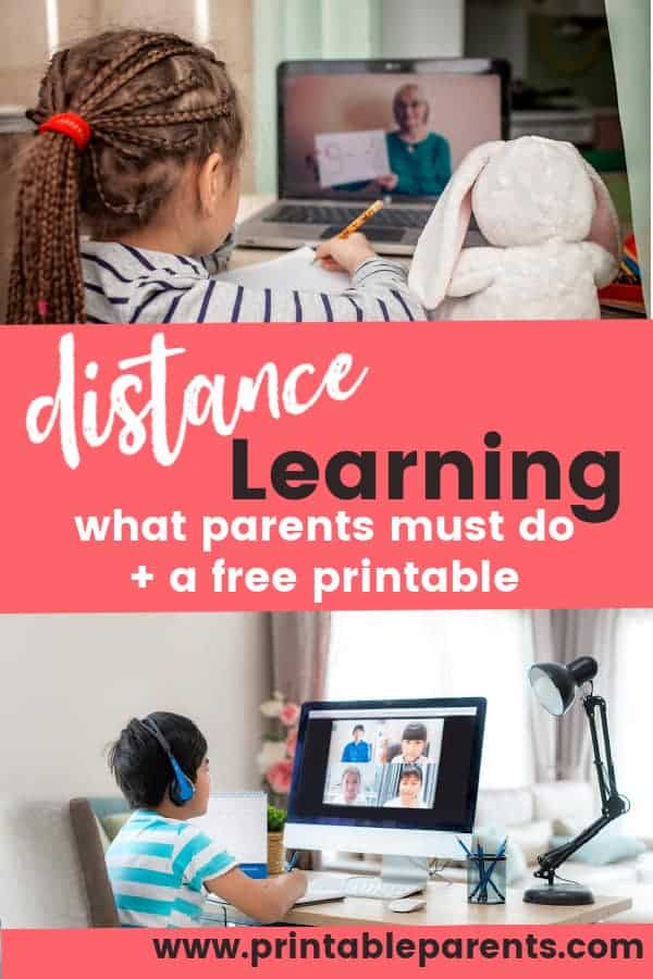 two children on laptops for distance learning