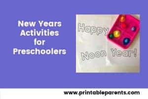 2023 New Year’s Activities for Preschoolers