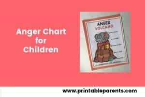 Anger Chart for Children