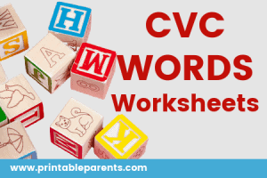 CVC Worksheets (7 Free CVC Printables)