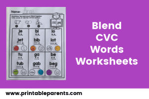 Blend CVC Words