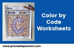 Color by Code Worksheets