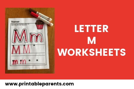 Letter M Worksheets - Printable Parents