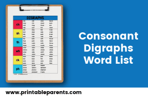 Consonant Digraphs List
